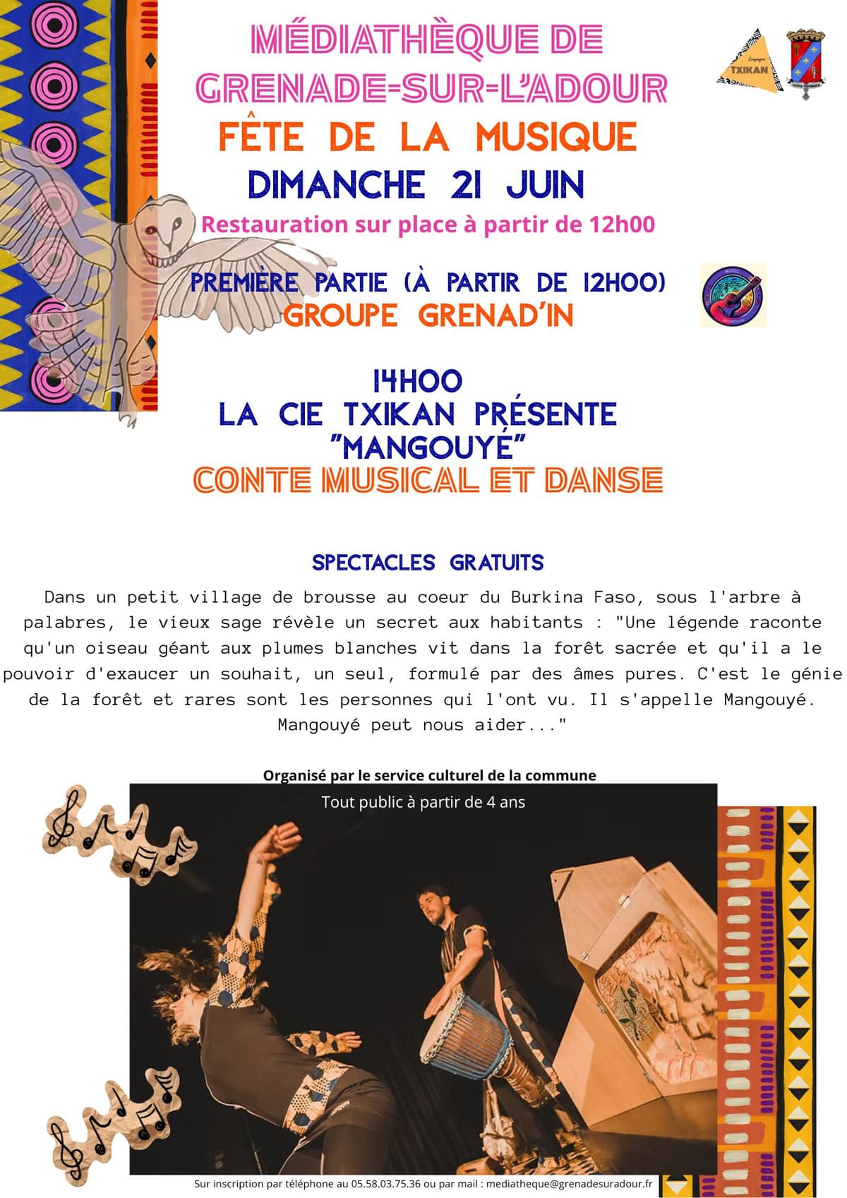 Illustration de l'événement : Fête de la musique à la médiathèque de Grenade sur l'Adour