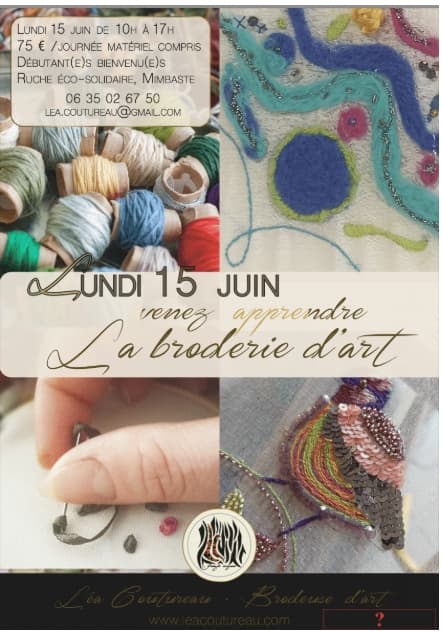 Illustration de l'événement : Atelier broderie d'art