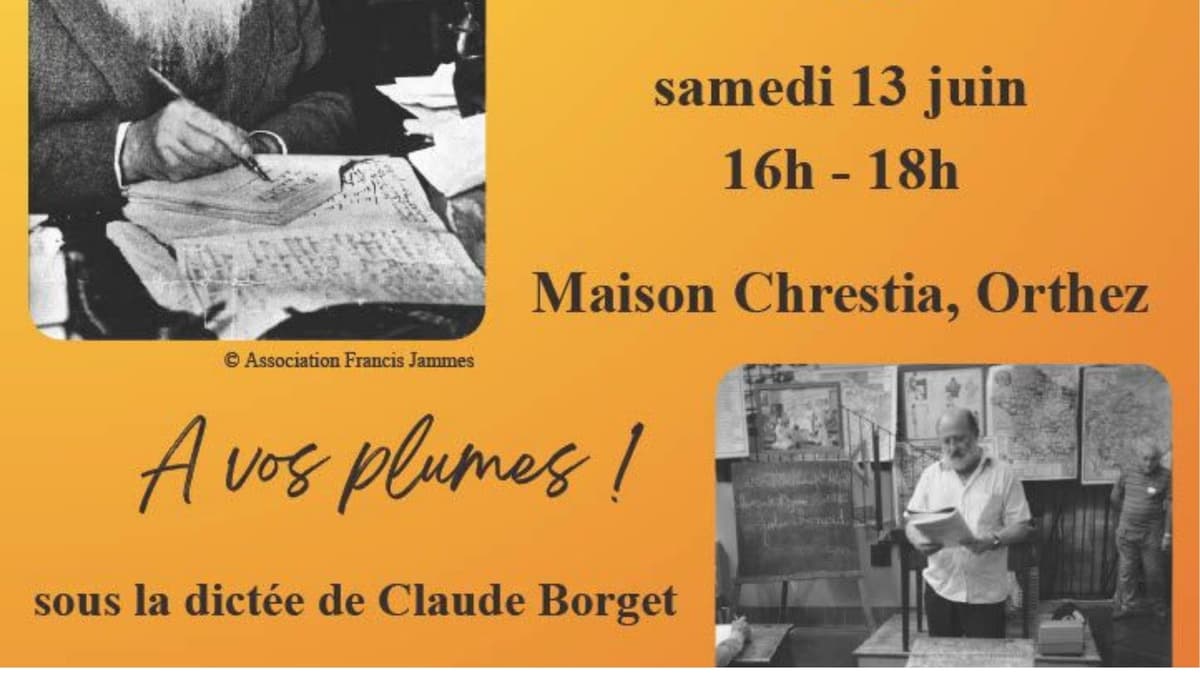 Illustration de l'événement : Dictée de Francis Jammes