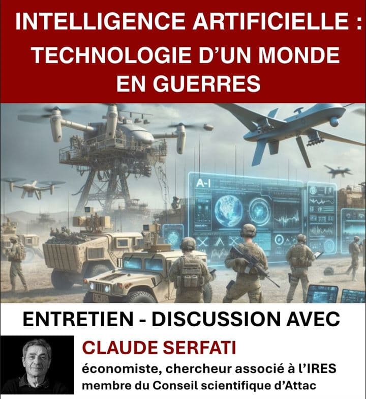 Illustration de l'événement : Conférence-débat : Intelligence artificielle, technologie d'un monde en guerres