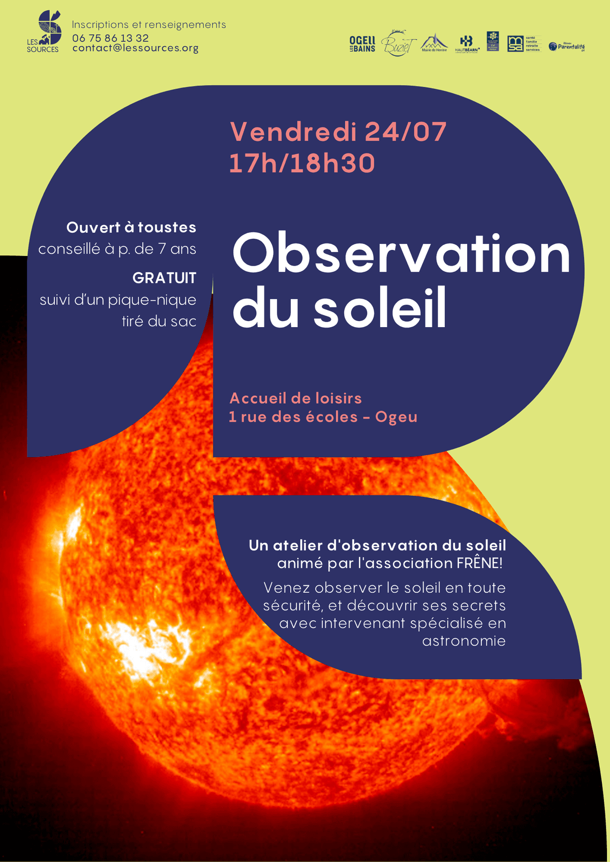 Illustration de l'événement : Observation du soleil