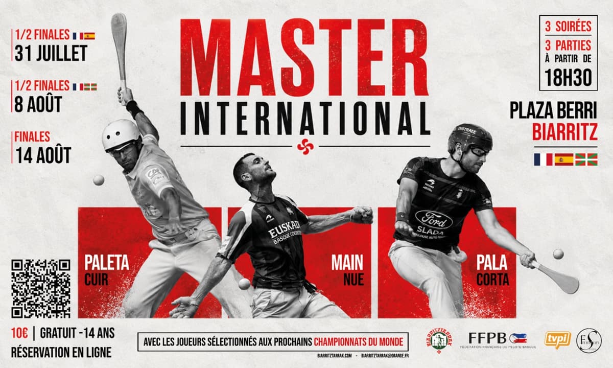 Illustration de l'événement : Pelote Basque - Master International de Plaza Berri