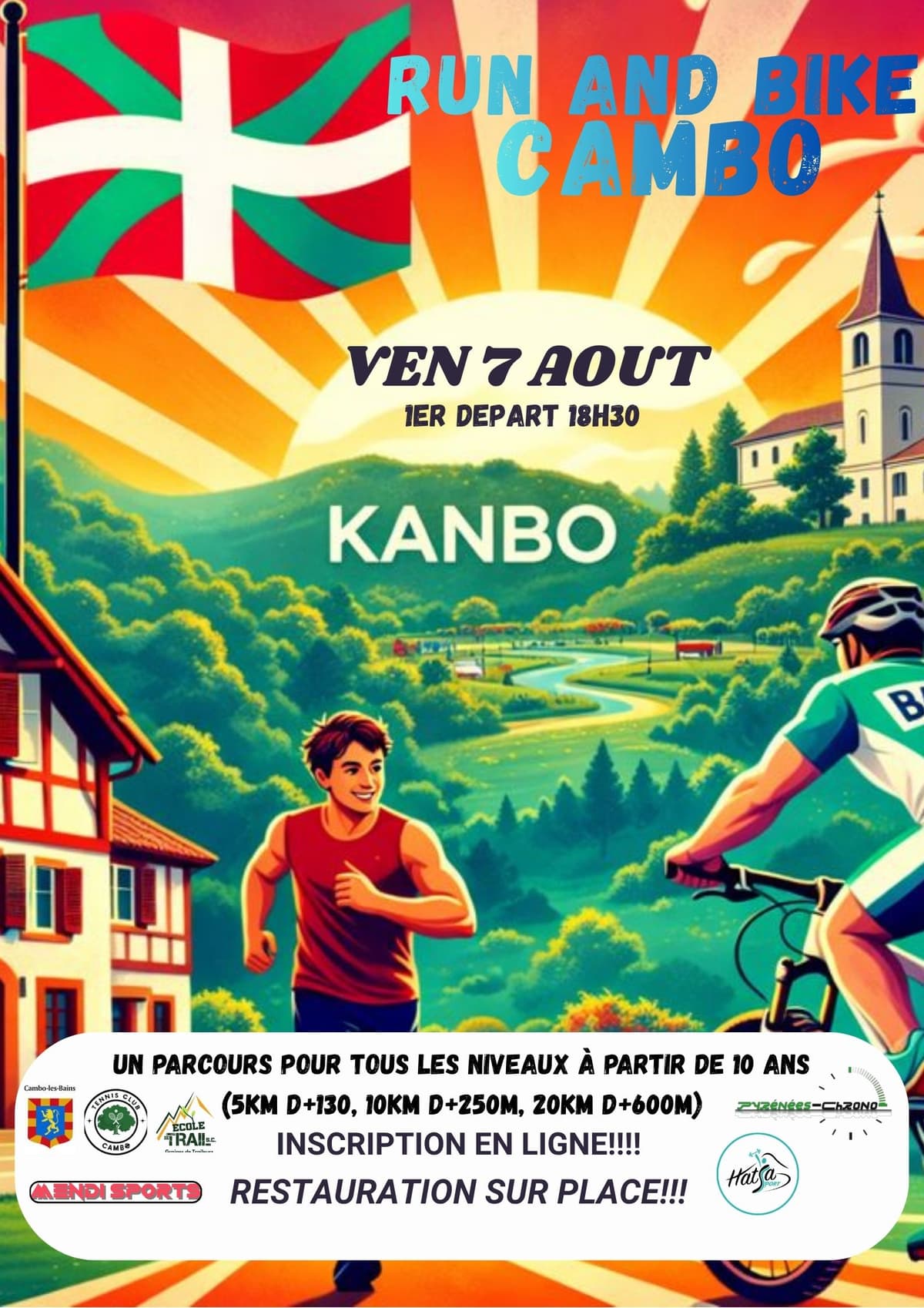 Illustration de l'événement : Course Run and Bike des Fêtes de Cambo