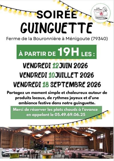 Illustration de l'événement : Soirée Ginguette à la ferme - SARL Gaillard
