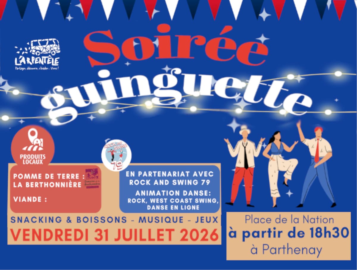 Illustration de l'événement : Soirée Guinguette à Parthenay