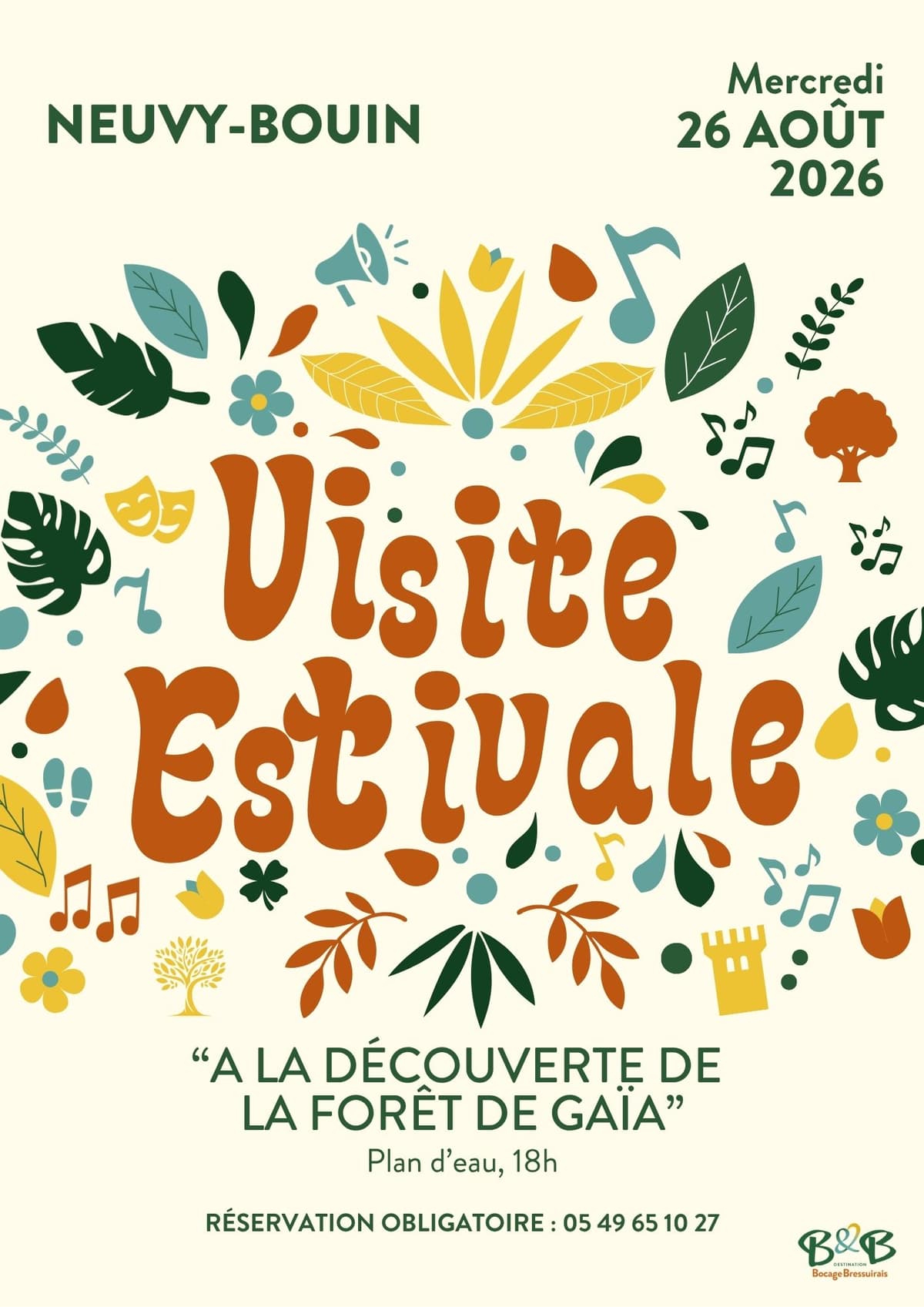 Illustration de l'événement : Visites Estivales 2026 - À la découverte de la forêt de Gaïa - Neuvy-Bouin