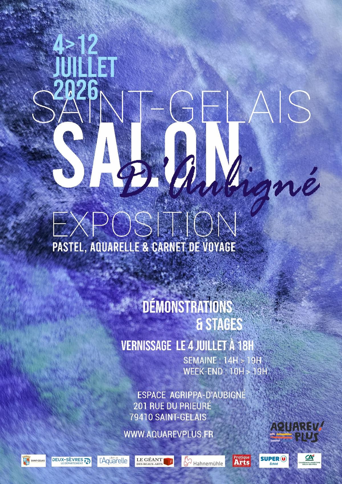 Illustration de l'événement : Exposition : Salon Françoise d’Aubigné - Aquarelle / Pastel à Saint-Gelais