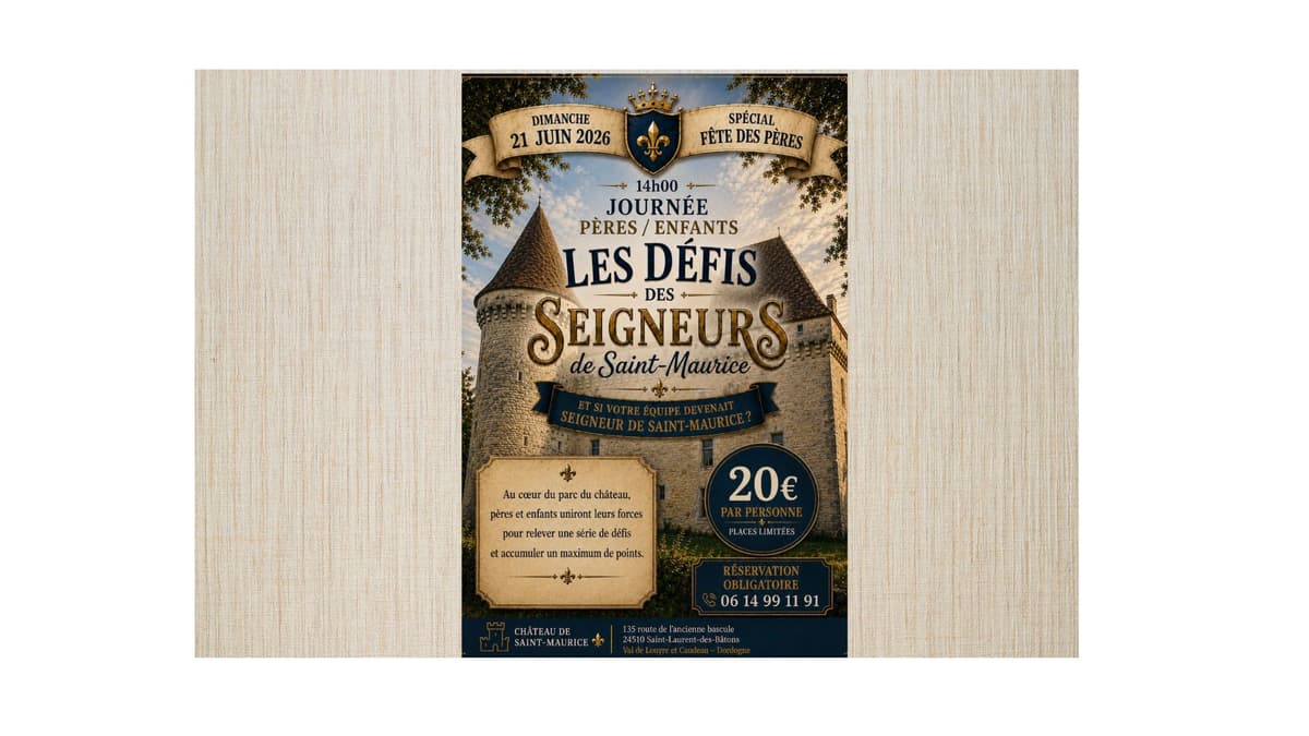 Illustration de l'événement : Journée découverte du château dans le parc et défis des seigneurs