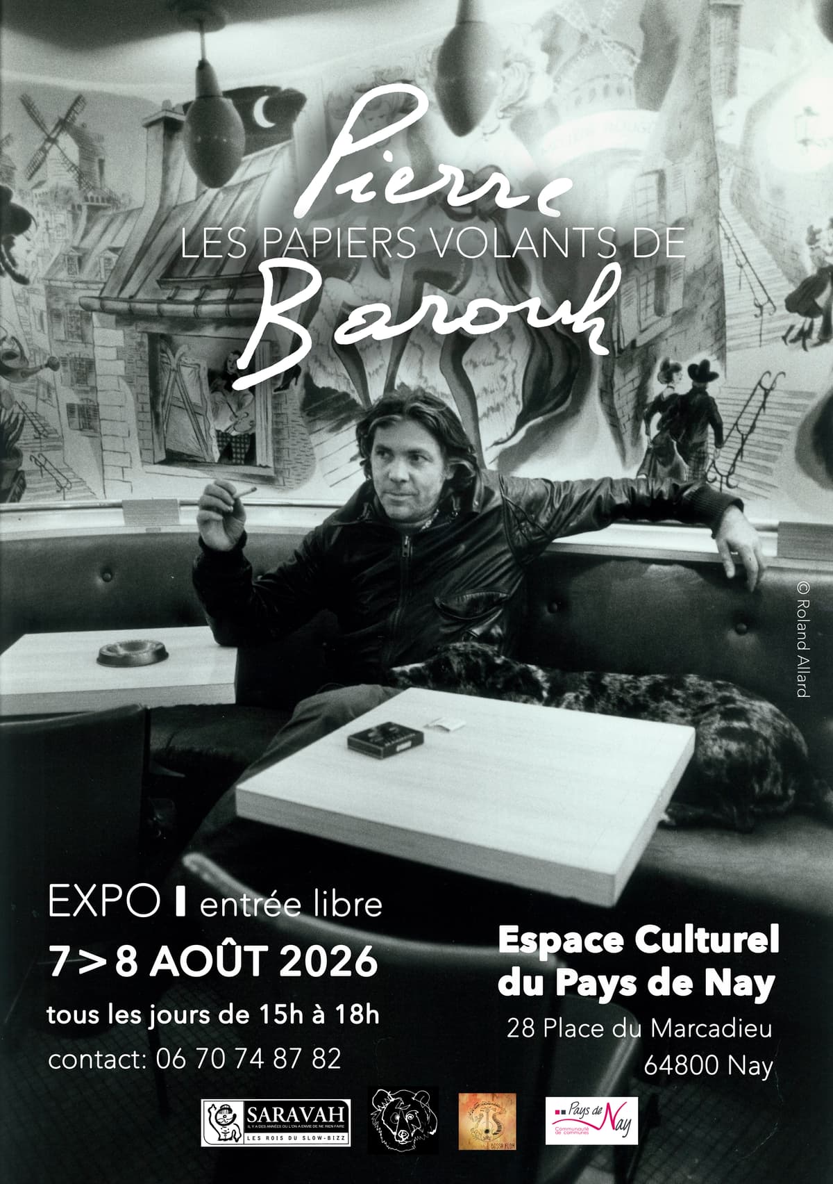 Illustration de l'événement : Exposition "Les papiers volants de Pierre Barouh"