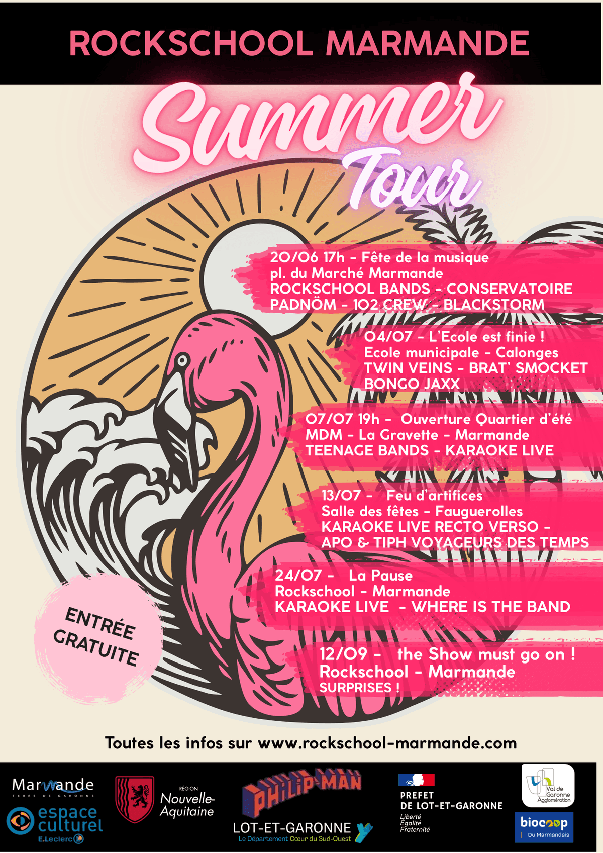 Illustration de l'événement : Summer Tour ROCKSCHOOL - La Pause