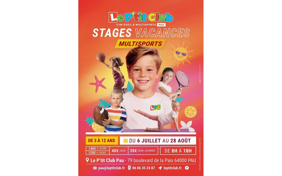 Illustration de l'événement : Stages multisports enfants "Le P'tit Club"