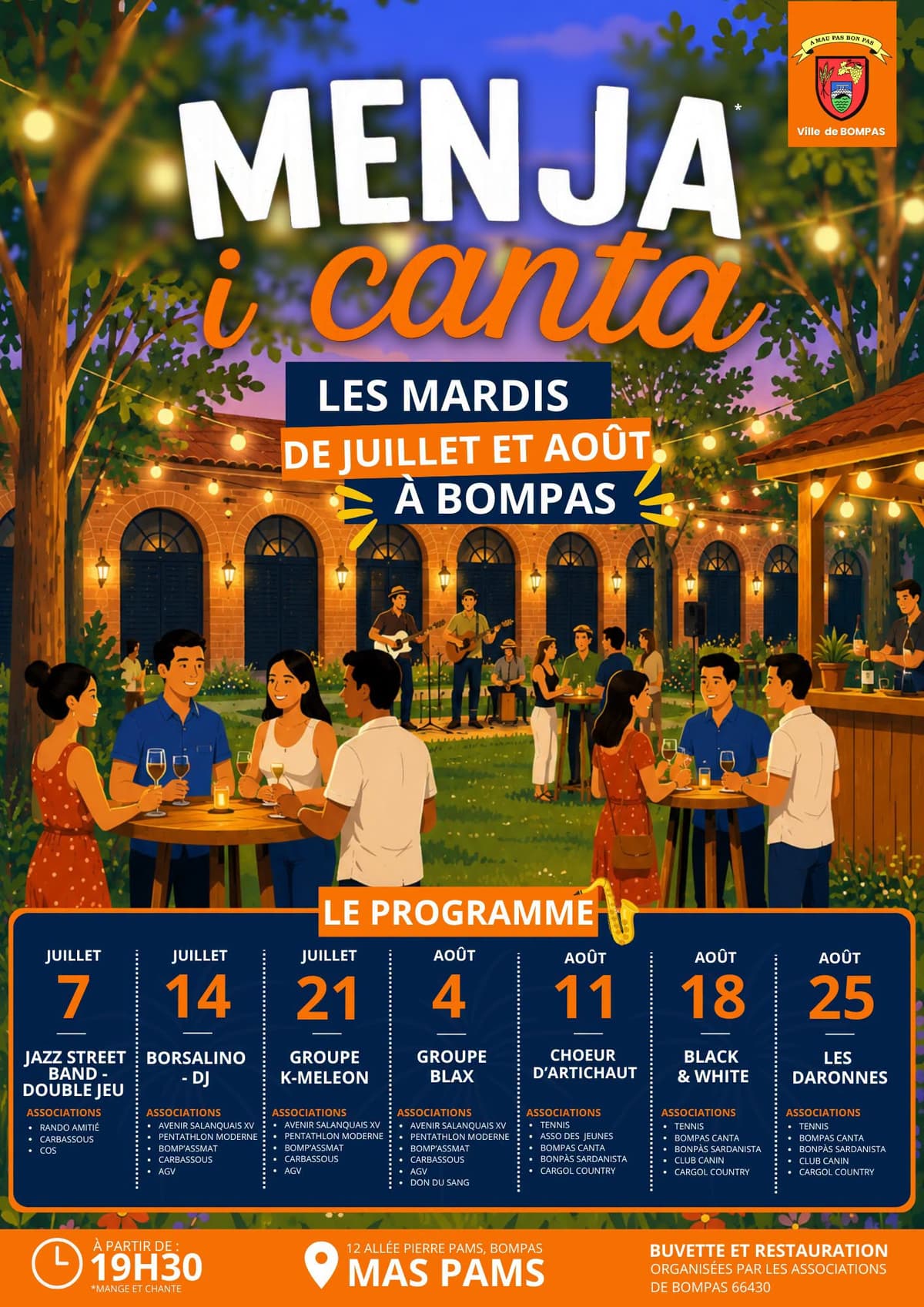 Illustration de l'événement : LES MARDIS DE BOMPAS "MENJA I CANTA"