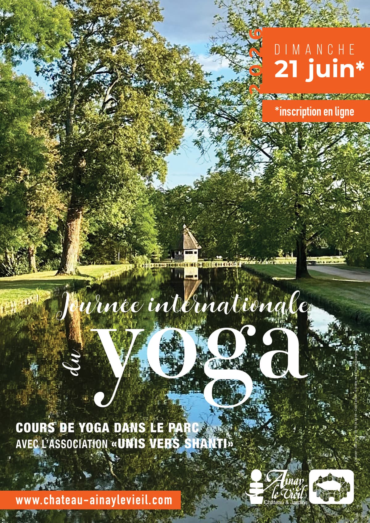 Illustration de l'événement : Journée internationale du Yoga au Château d’Ainay-le-Vieil