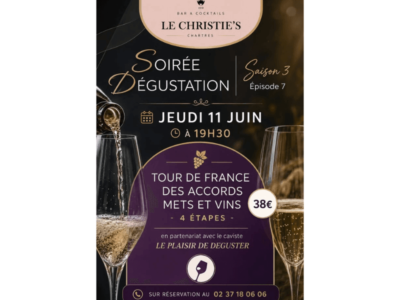 Illustration de l'événement : Christie's Tasting : Soirée Dégustation Accords Mets & Vins