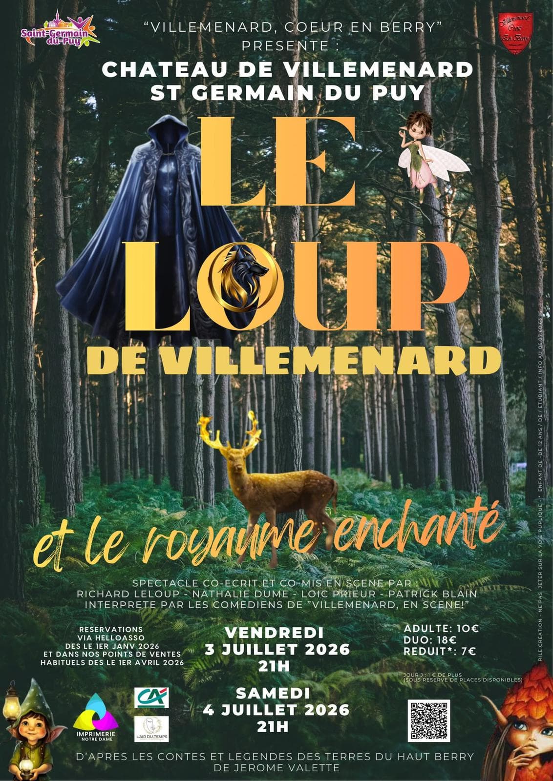 Illustration de l'événement : "Le Loup de Villemenard" et le Royaume Enchanté