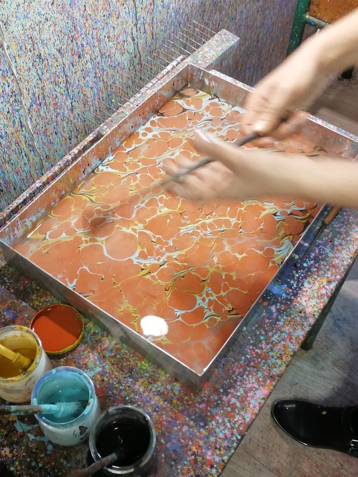 Illustration de l'événement : Atelier de pratique artistique | Marbrage ebru