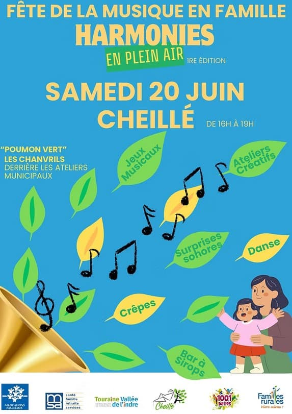 Illustration de l'événement : Fête de la musique en famille Harmonies en plein air