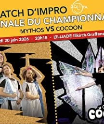 Illustration de l'événement : Match d’improvisation FINALE DU CHAMPIONNAT LOLITA : MYTHOS VS COCOON