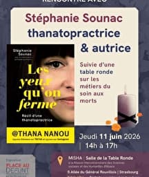 Illustration de l'événement : Table ronde avec la thanatopractrice Stephanie Sounac