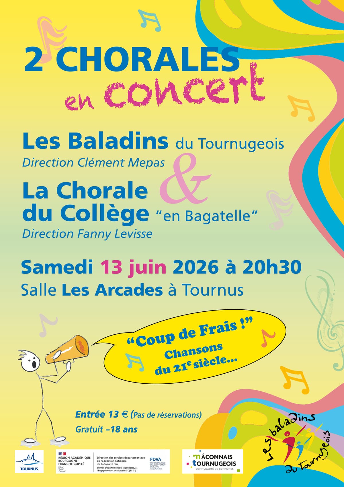 Illustration de l'événement : Concert des Baladins du Tournugeois