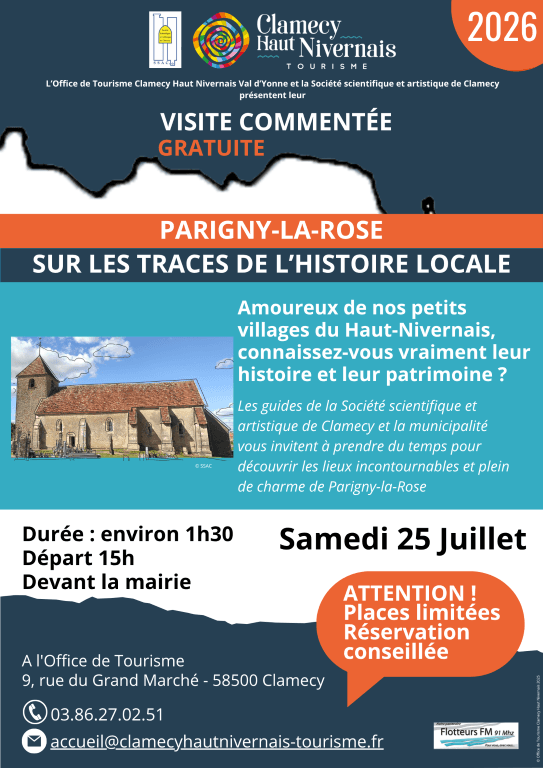 Illustration de l'événement : Visite commentée - Parigny-La-Rose - Sur les traces de l'histoire locale