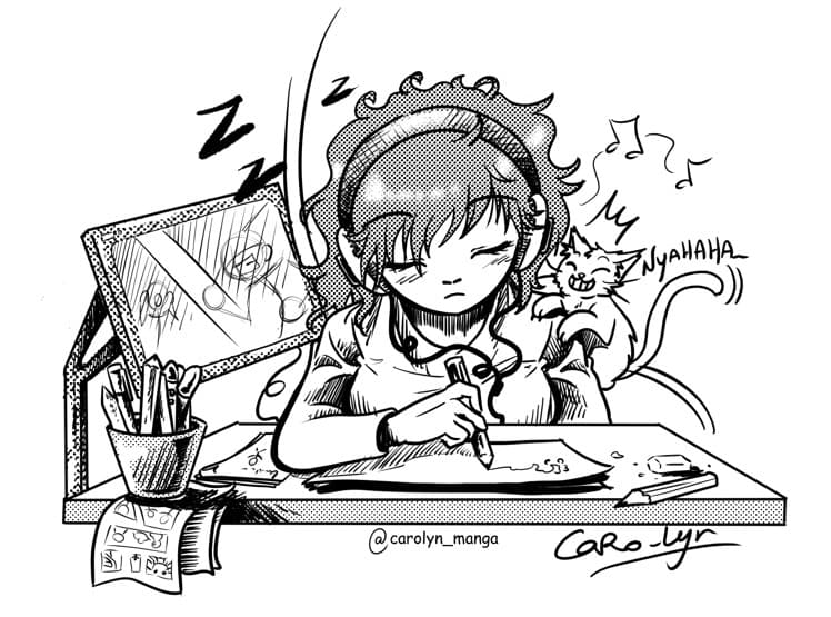 Illustration de l'événement : Dessin manga par Caro-Lyn