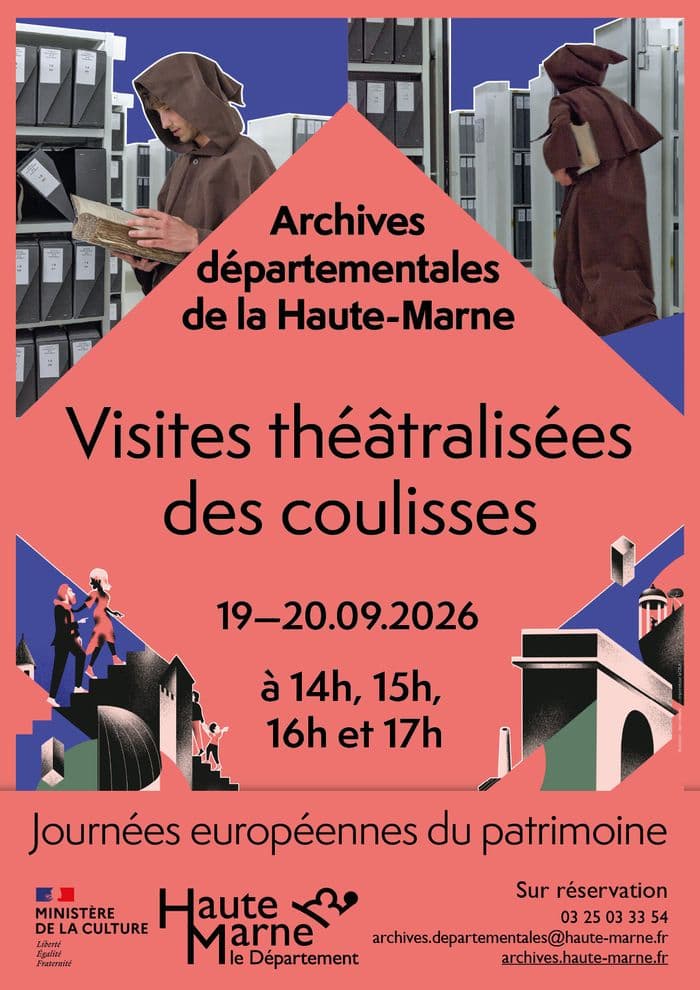 Illustration de l'événement : [Journées européennes du Patrimoine] Visites théâtralisées des coulisses des Archives départementales