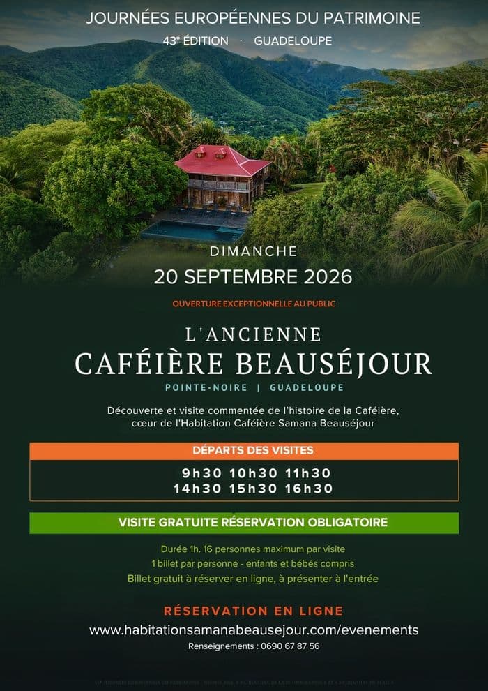 Illustration de l'événement : Visite guidée de l'ancienne Caféière Beauséjour à Pointe-Noire