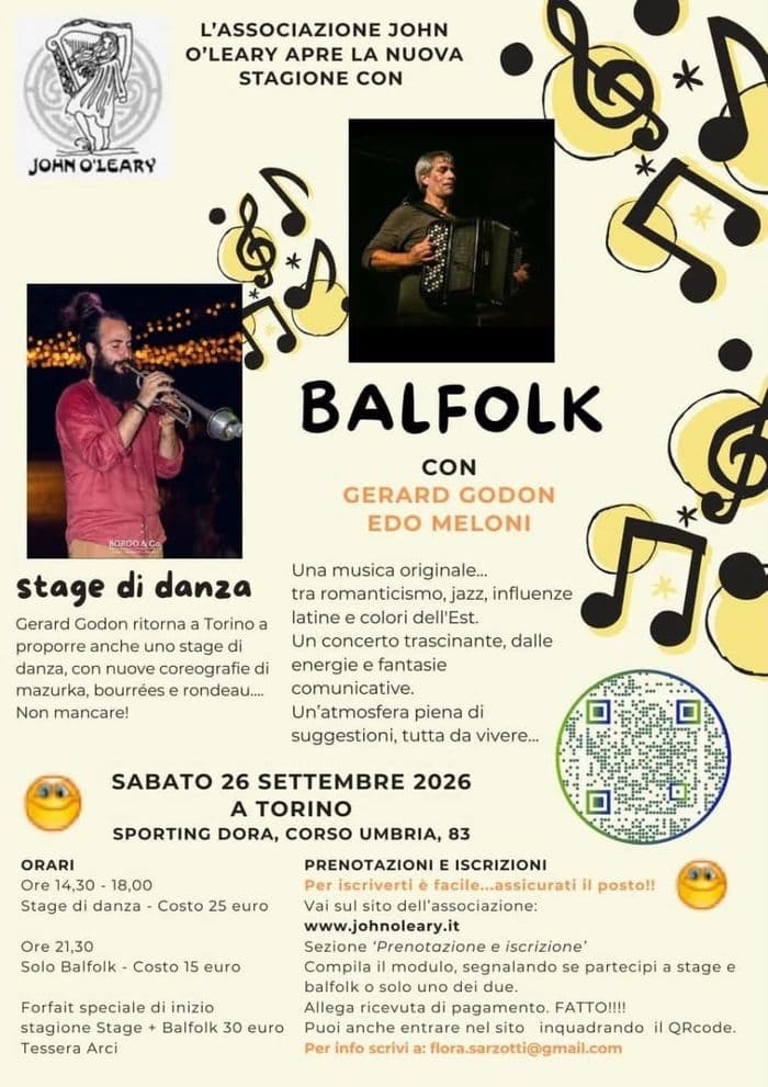 Illustration de l'événement : Stage e Balfolk con Gerard Godon