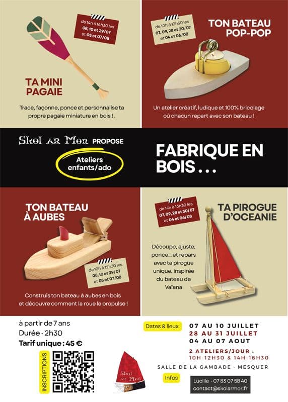 Illustration de l'événement : Atelier enfant - bateau Pop-Pop