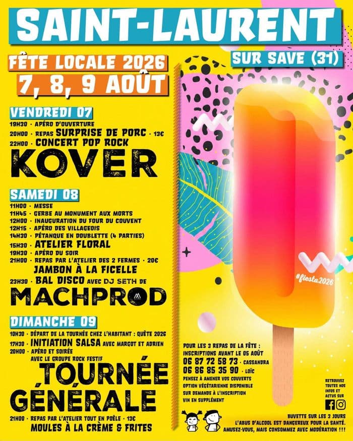 Illustration de l'événement : Fête locale 2026 de Saint-Laurent sur Save (31)