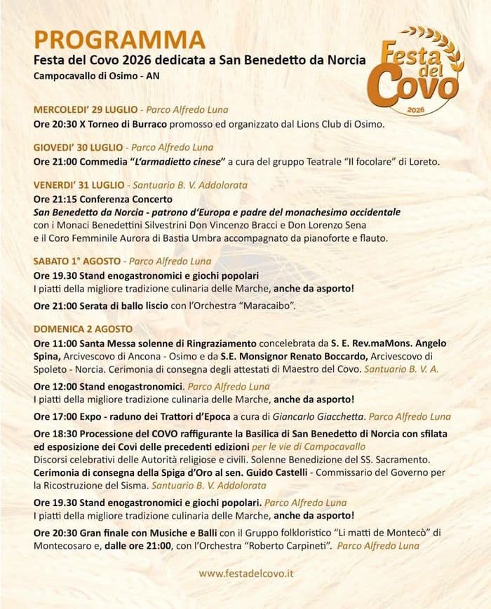 Illustration de l'événement : Grand Finale Festa del Covo 2026