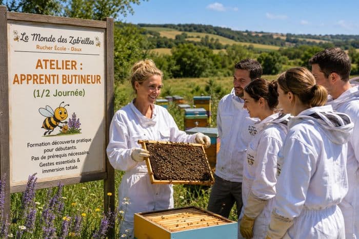 Illustration de l'événement : Stage Apiculture Toulouse : Découverte de la ruche et du monde des abeilles (1/2 journée)