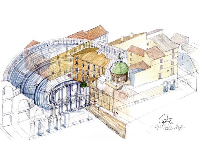 Illustration de l'événement : Visite guidée du théâtre antique d'Apta Julia