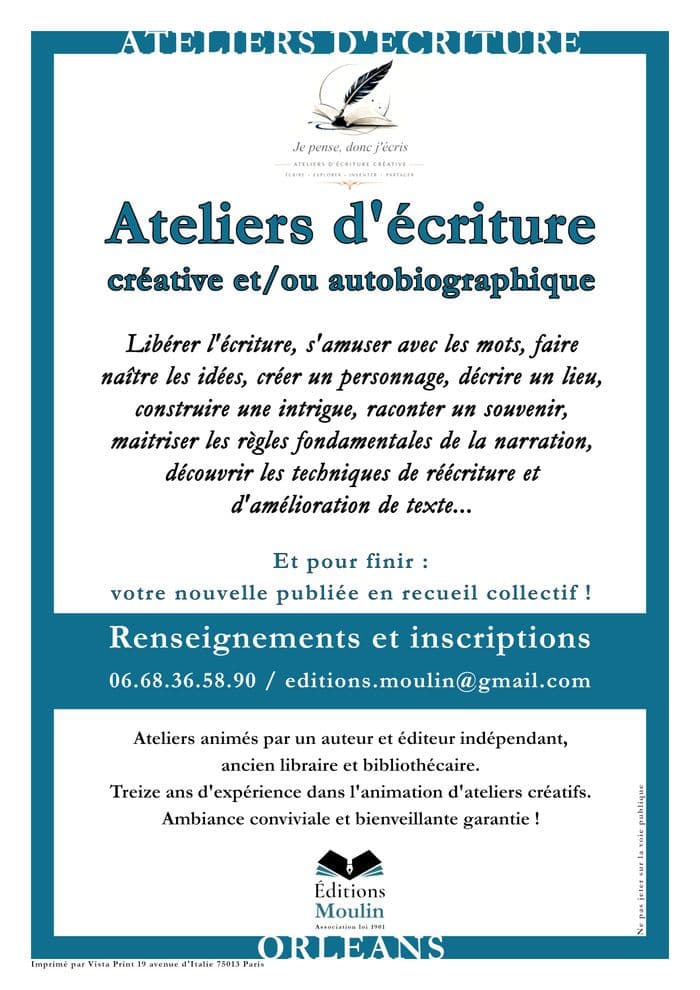 Illustration de l'événement : Ateliers d'écriture créative