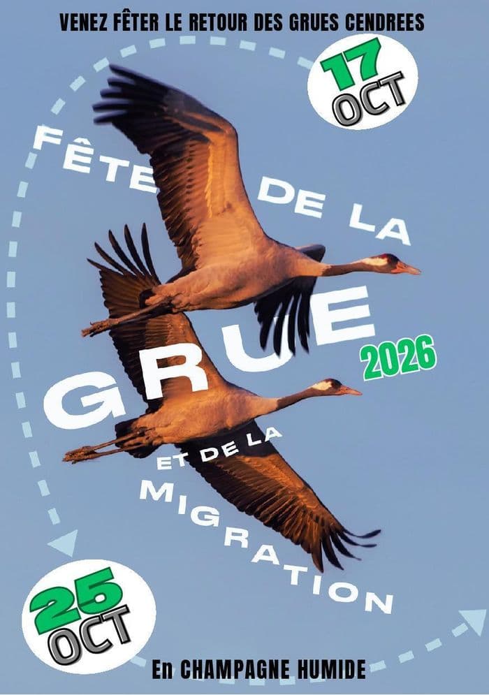 Illustration de l'événement : 19ème édition de la Fête de la Grue et de la Migration