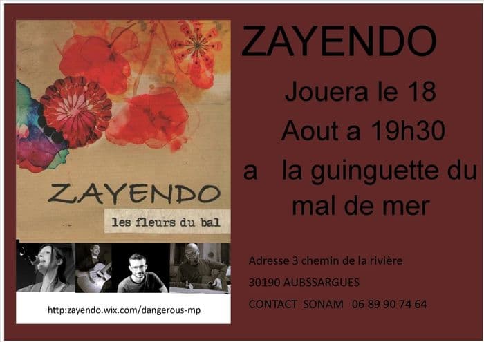 Illustration de l'événement : Zayendo jouera à la guinguette mal de mer