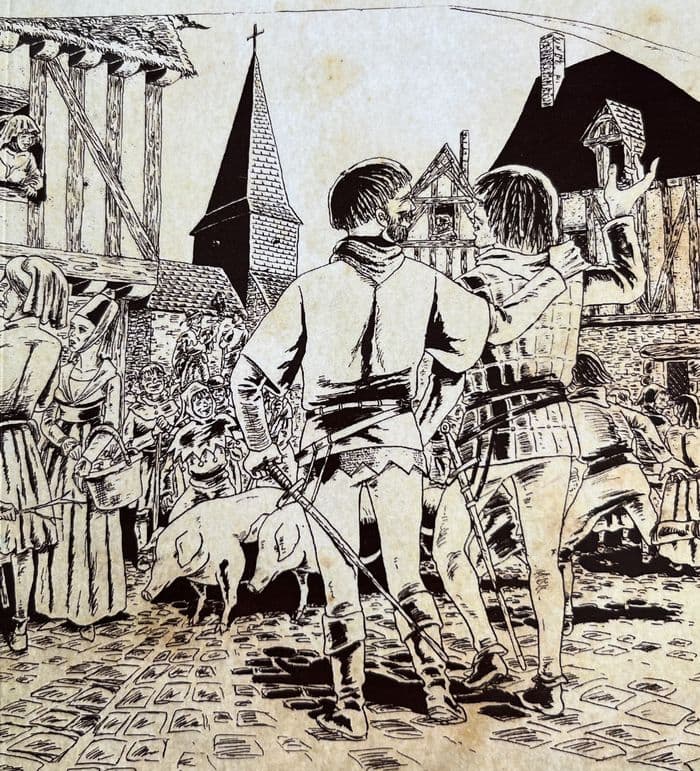 Illustration de l'événement : Balade commentée - A la découverte du bourg enfoui