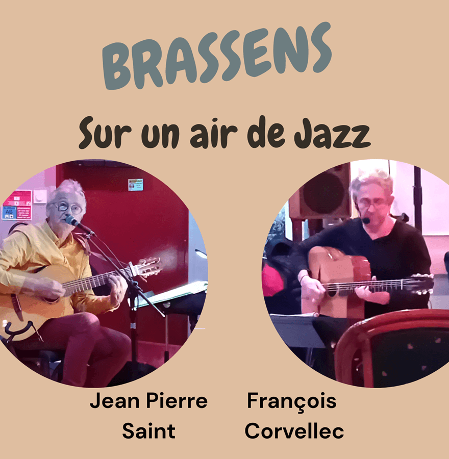 Illustration de l'événement : Apéro-concert, marché du terroir : Jean-Pierre Saint & François Corvellec