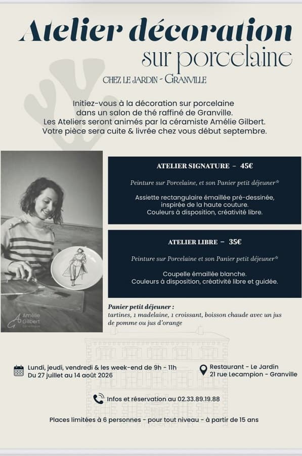 Illustration de l'événement : Peinture sur porcelaine