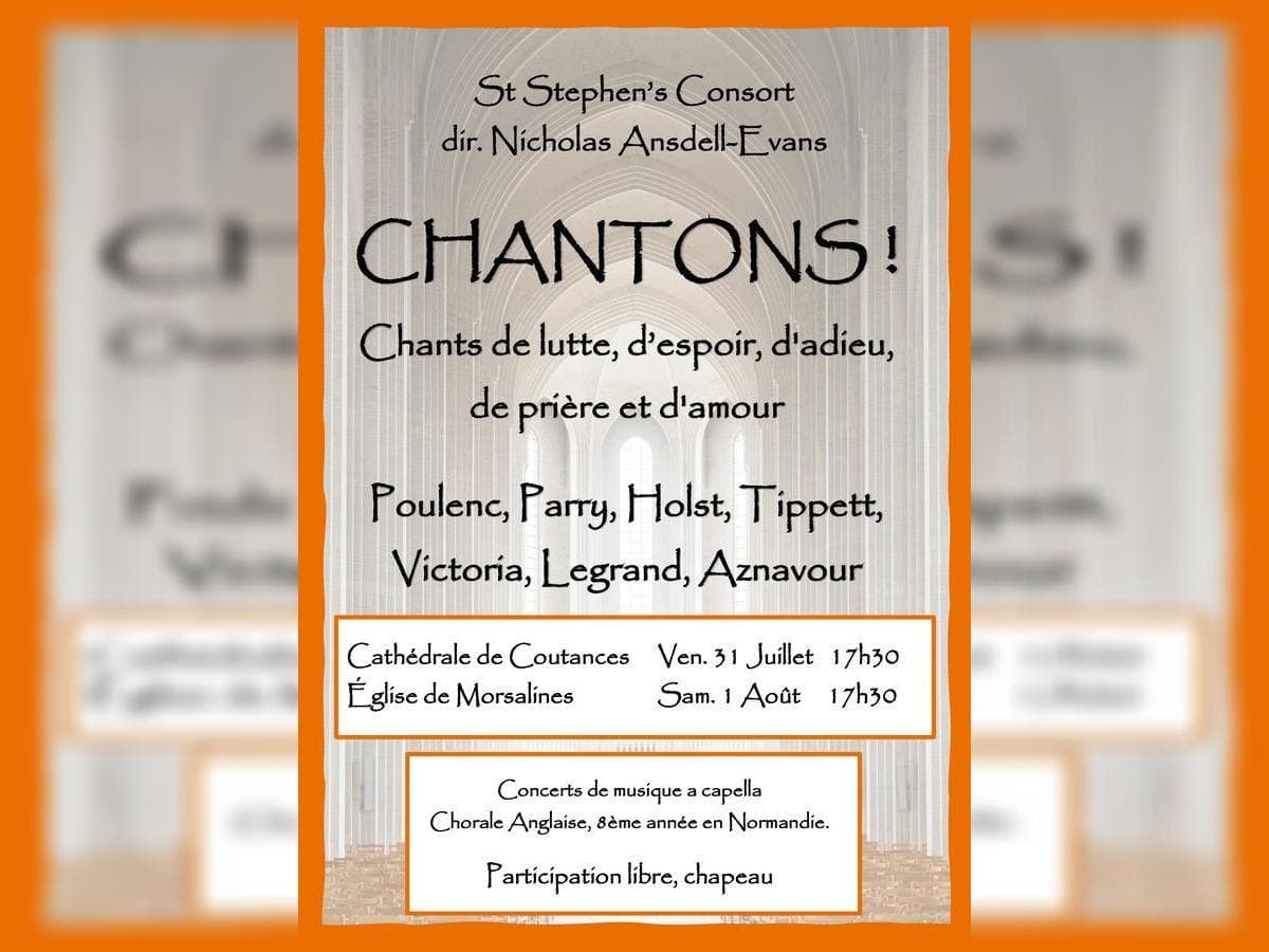 Illustration de l'événement : Concert : St Stephen Consort "Chantons !"