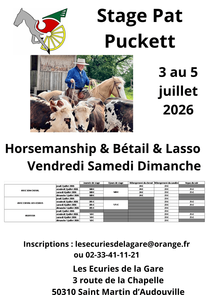 Illustration de l'événement : Stage équitation western