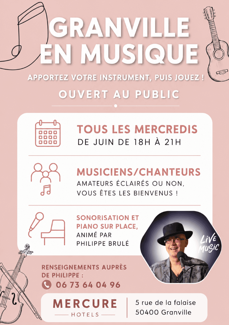 Illustration de l'événement : Granville en musique - scène ouverte