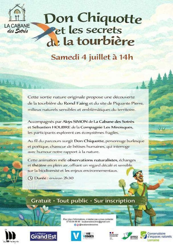 Illustration de l'événement : Sortie nature Don Chiquotte et les secrets de la tourbière