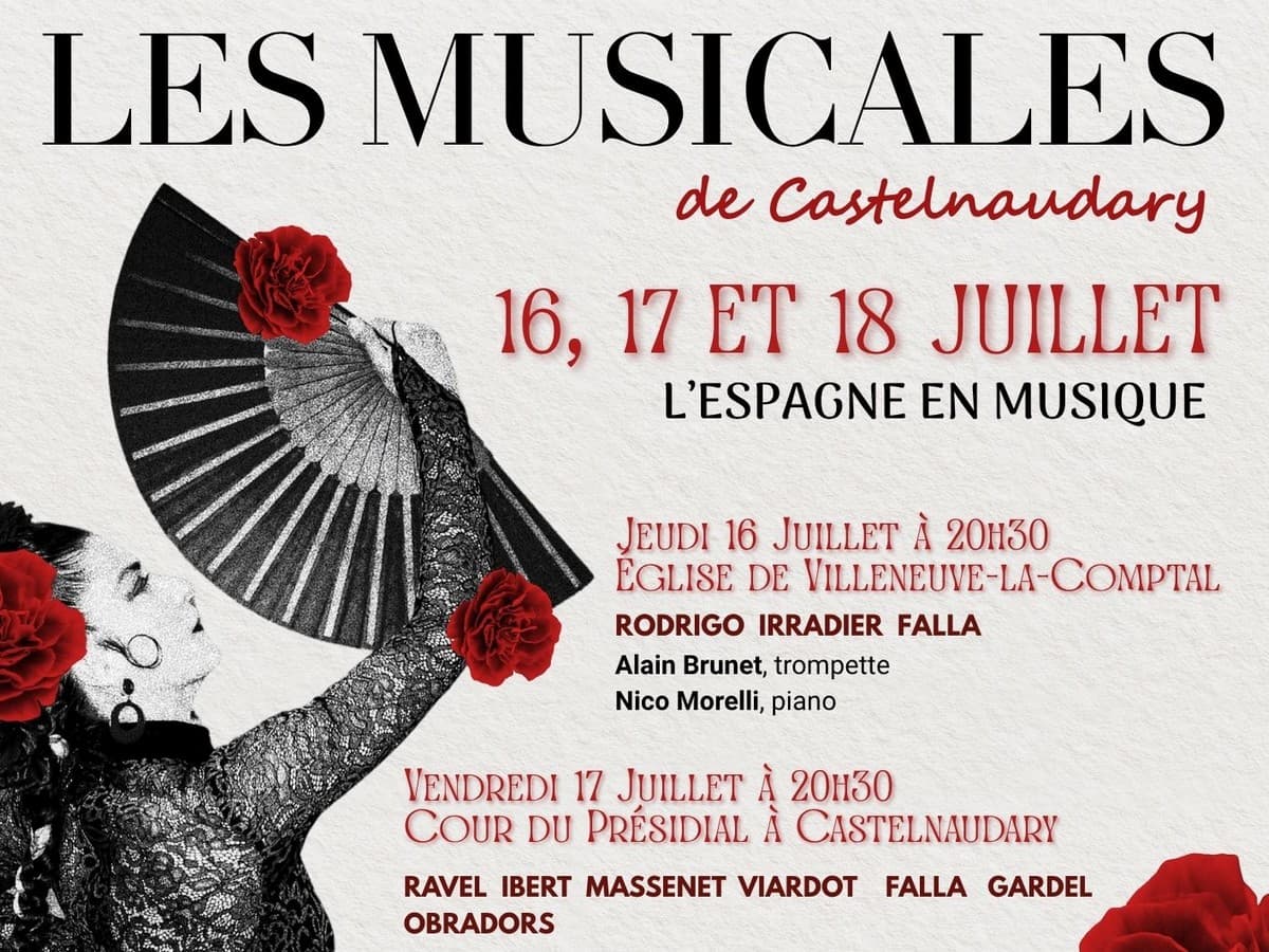 Illustration de l'événement : 12ÈME FESTIVAL LES MUSICALES DE CASTELNAUDARY : L'ESPAGNE EN MUSIQUE