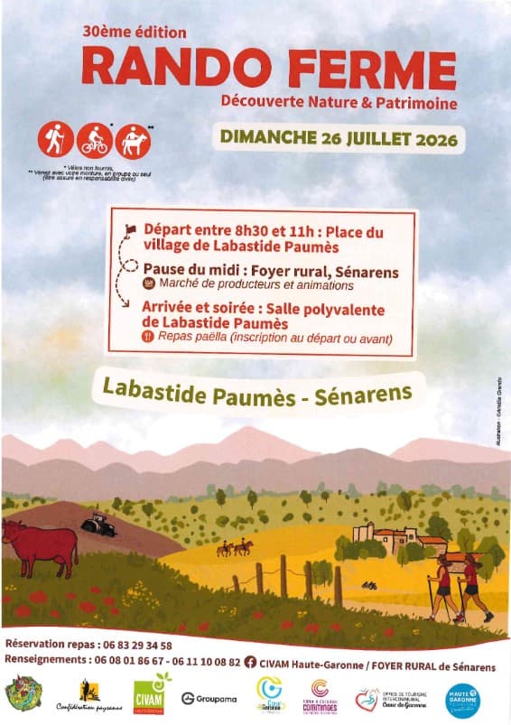 Illustration de l'événement : 30ÈME RANDO FERME - NATURE PATRIMOINE DÉCOUVERTE