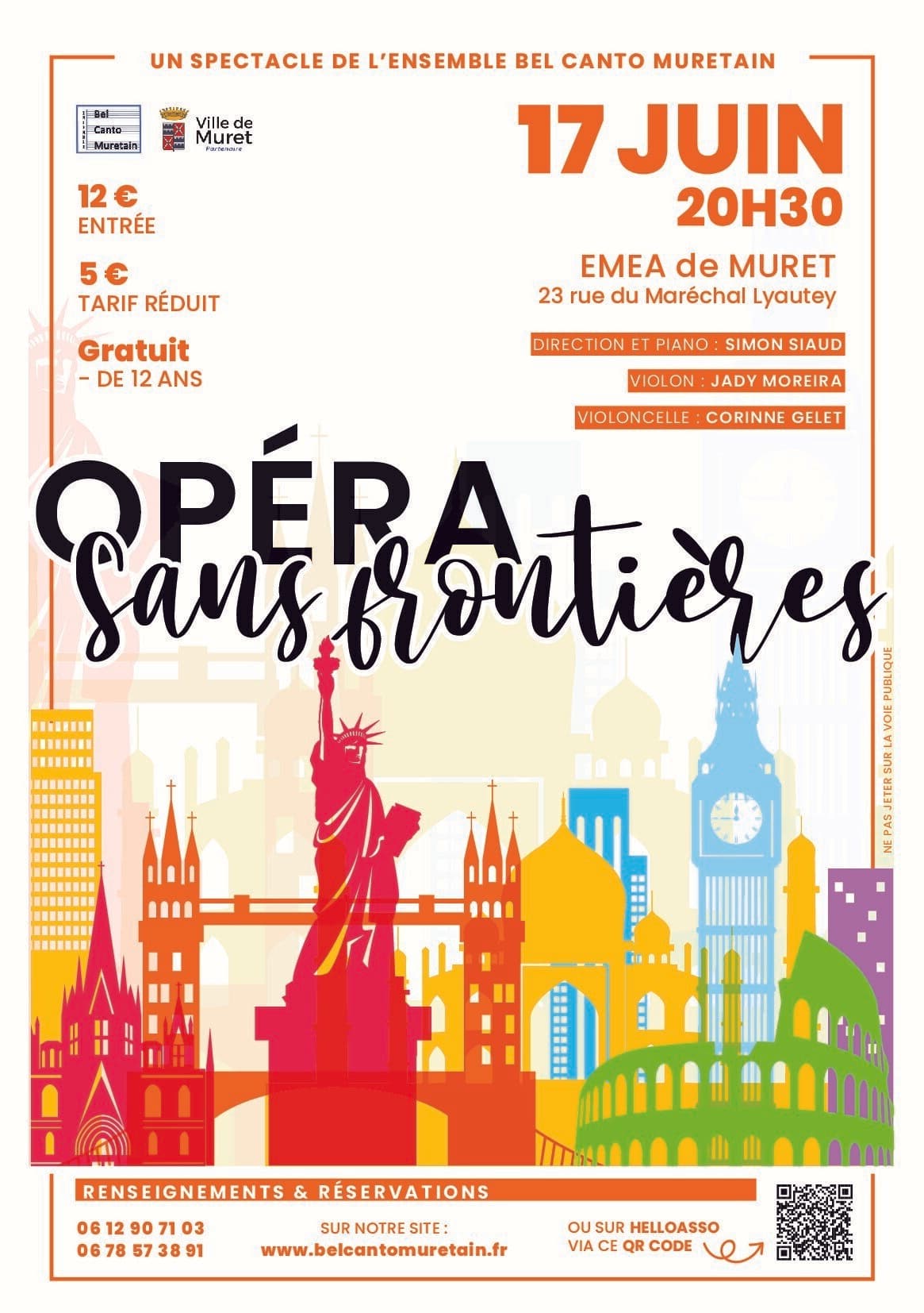 Illustration de l'événement : "OPÉRA SANS FRONTIÈRES" À L'EMEA DE MURET, LE MERCREDI 17 JUIN