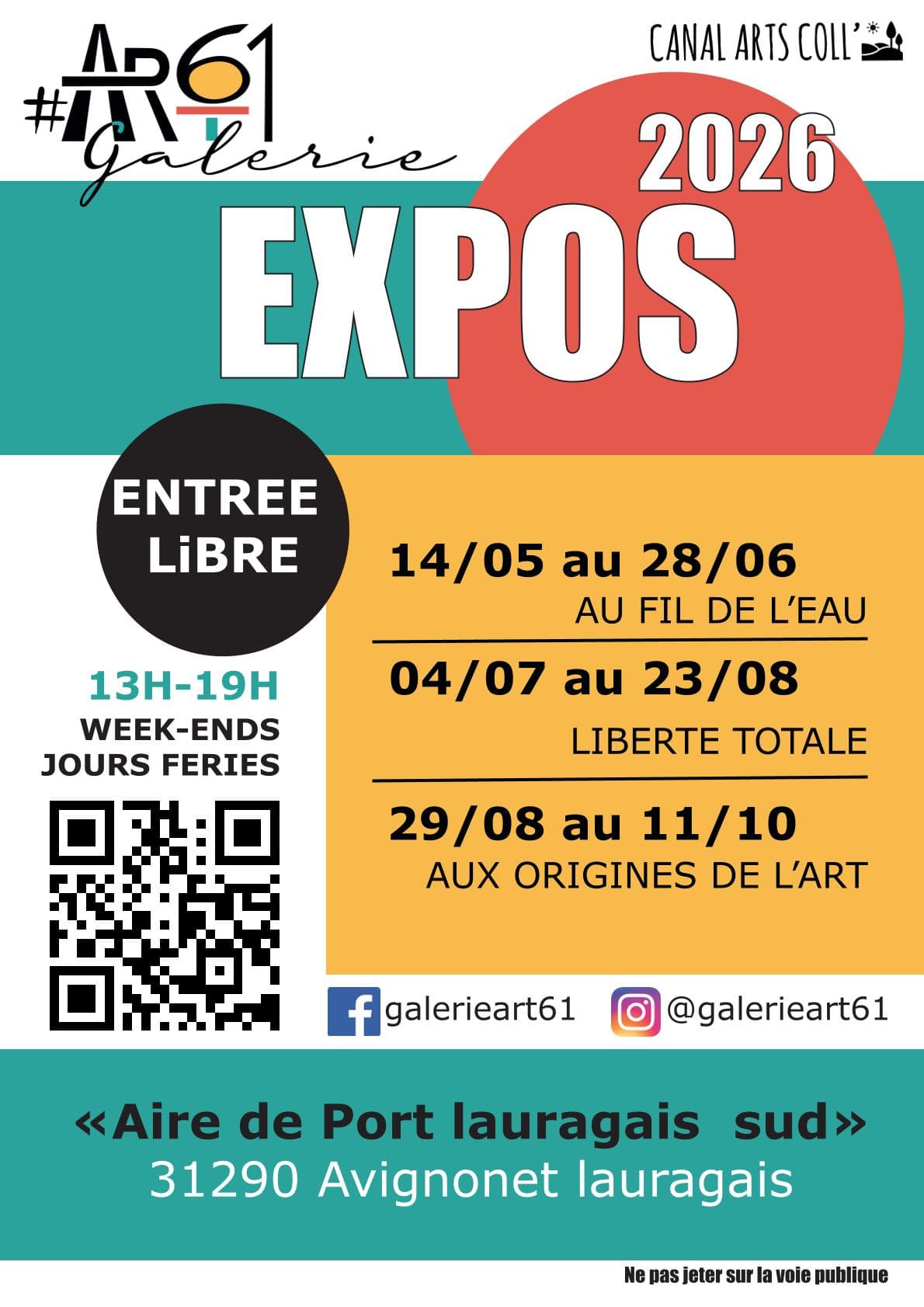 Illustration de l'événement : EXPOSITION "LIBERTÉ TOTALE" À LA GALERIE ART61