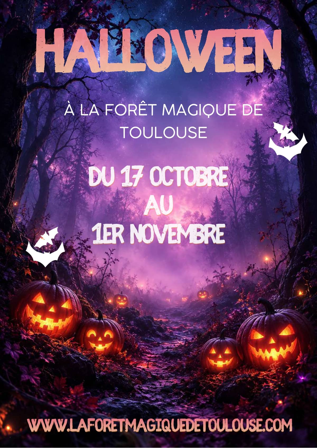 Illustration de l'événement : HALLOWEEN À LA FORÊT MAGIQUE DE TOULOUSE !