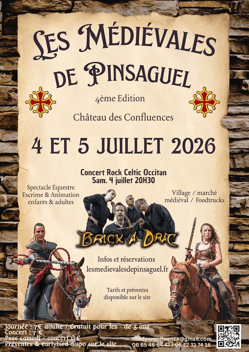 Illustration de l'événement : LES MEDIEVALES DE PINSAGUEL 2026